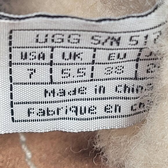 UGG Women's Brown Suede Shearling Lined Clogs S/N5177 US Size 7 - Picture 8 of 8